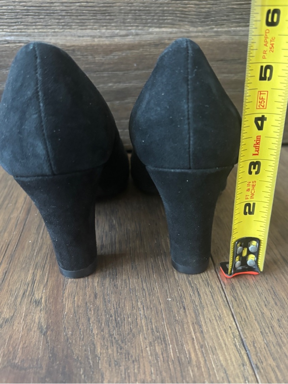 Aerosoles Heelrest Tapestry Black Suede Classic Heels Pumps Women's US 7 - Picture 5 of 9